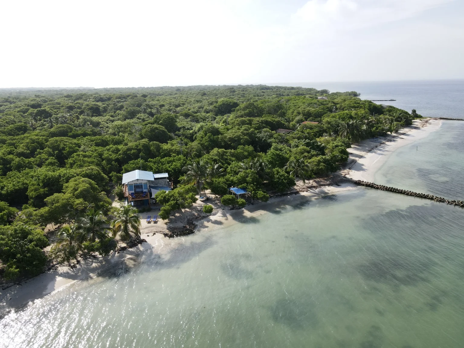Private beach at Baru Beach House