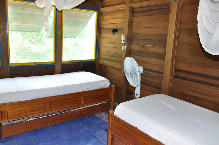 Twin bedroom at Baru Beach House